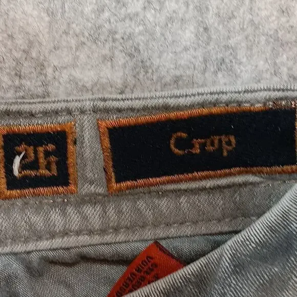 Rock Revival Boris Skinny Jeans Womens 26 Gray Stretch Embroidered Denim​​​ - Picture 8 of 13